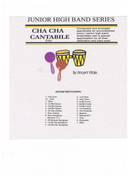 Free Sheet Music Cha Cha Cantabile