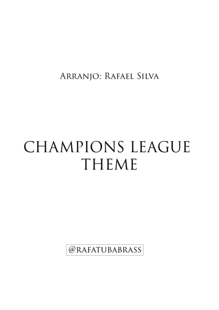 Free Sheet Music Champions League Theme Brass Quintet