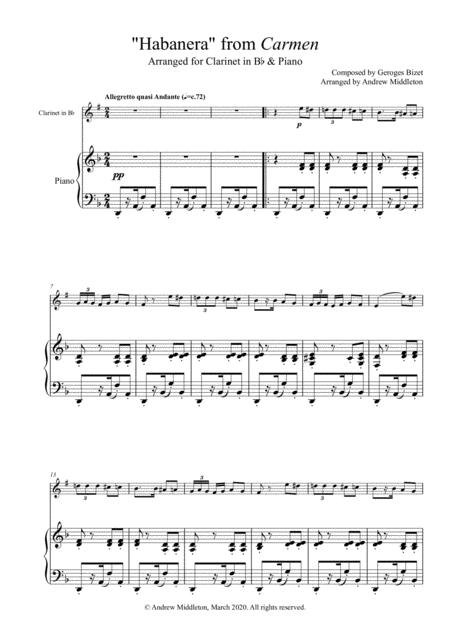 Chant D Amour Arranged For Clarinet And Piano Sheet Music