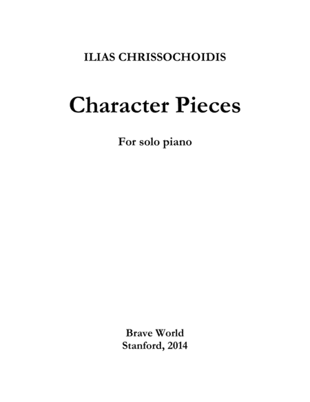 Character Pieces Sheet Music