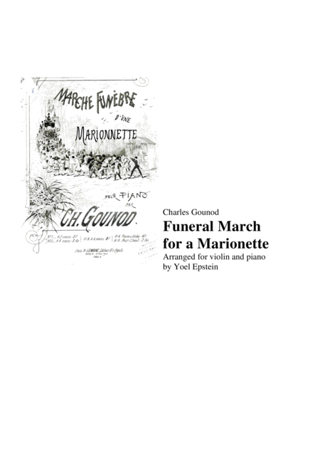 Charles Gounod Funeral March For A Marionette For Violin And Piano Sheet Music