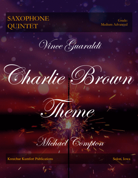 Charlie Brown Theme For Saxophone Quintet Sheet Music
