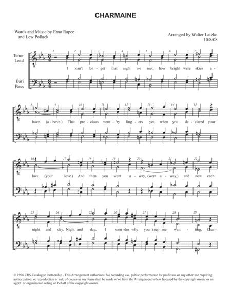 Free Sheet Music Charmaine