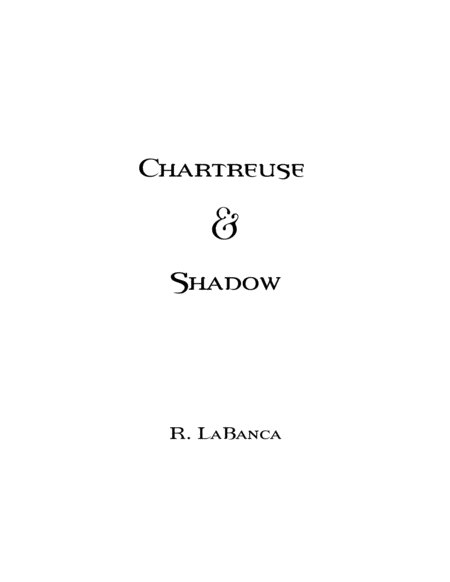 Chartreuse Shadow Sheet Music