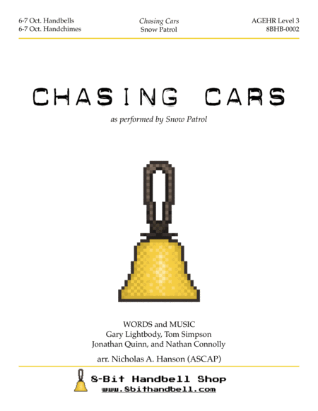 Chasing Cars 6 7 Octaves Sheet Music