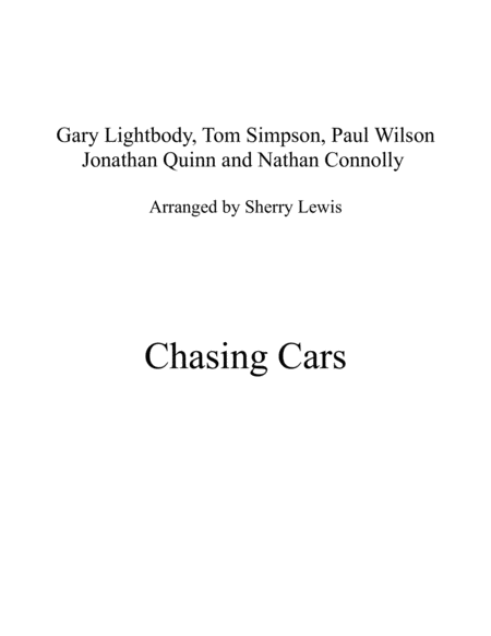 Chasing Cars String Trio For String Trio Sheet Music