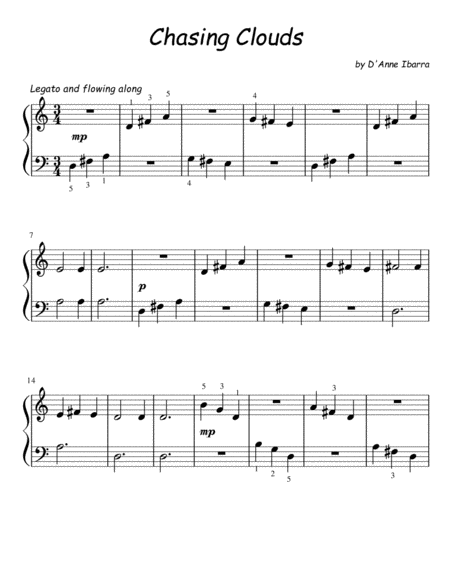 Chasing Clouds Sheet Music