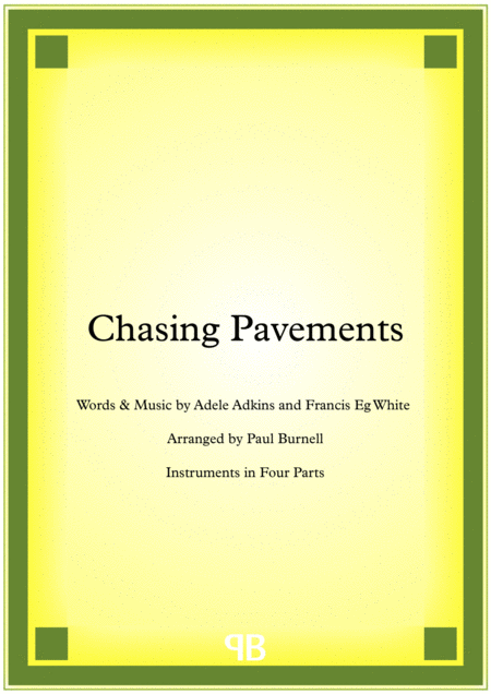 Free Sheet Music Chasing Pavements