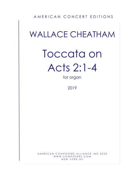 Cheatham Toccata On Acts 2 1 4 A Baffling Scene Sheet Music