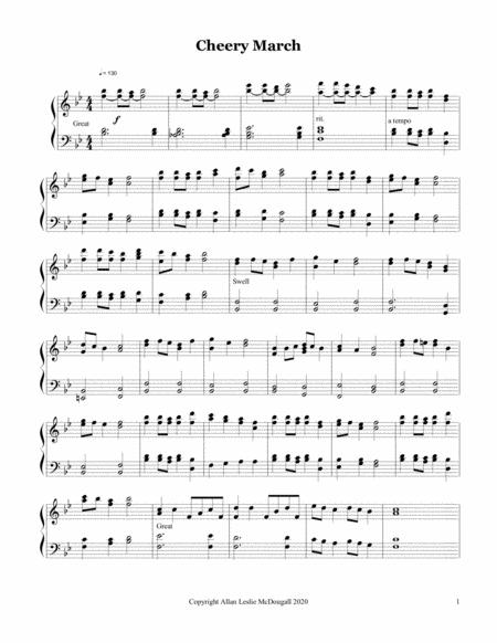 Free Sheet Music Cheery March