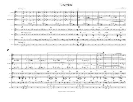 Cherokee Jazz Combo Sheet Music