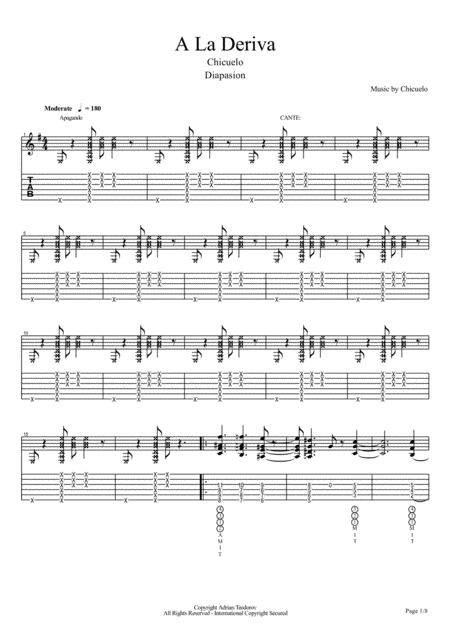 Free Sheet Music Chicuelo Diapasion 2 A La Deriva