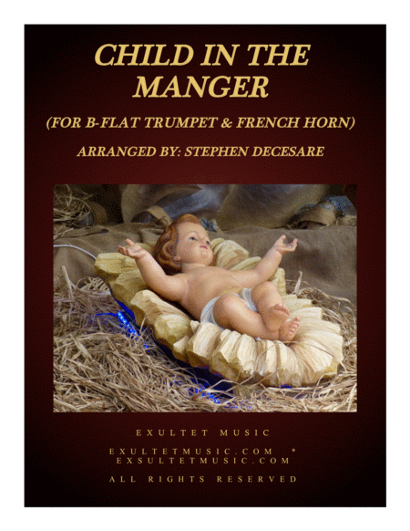 Child In The Manger Duet For Bb Trumpet And French Horn Sheet Music