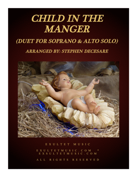 Child In The Manger Duet For Soprano And Alto Solo Sheet Music