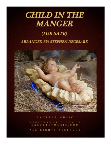 Child In The Manger For Satb Sheet Music