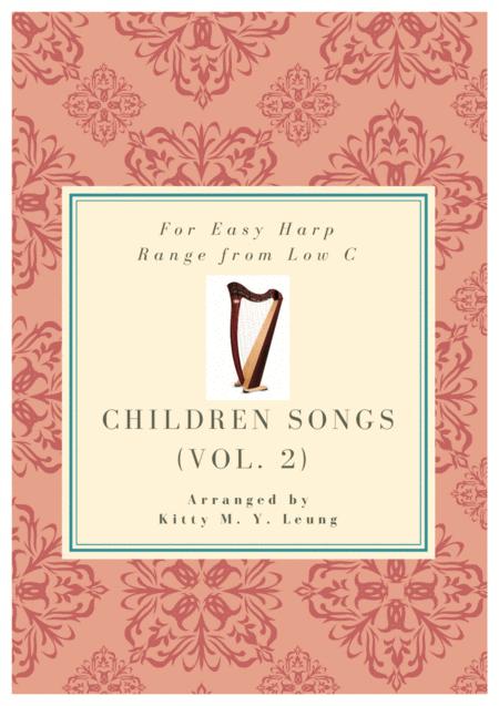 Children Songs Volume 2 Easy Harp Solo Range From Low C Sheet Music