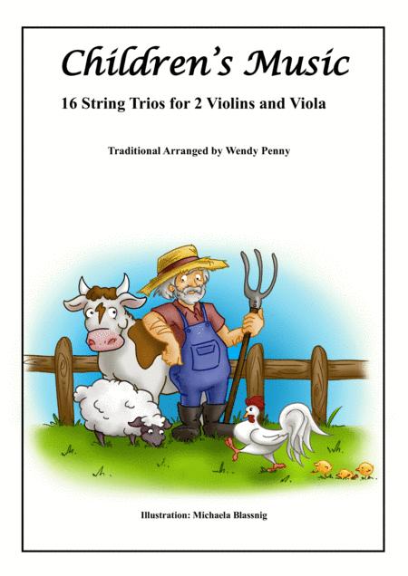 Childrens Music 16 String Trios For 2 Violins And Viola Sheet Music