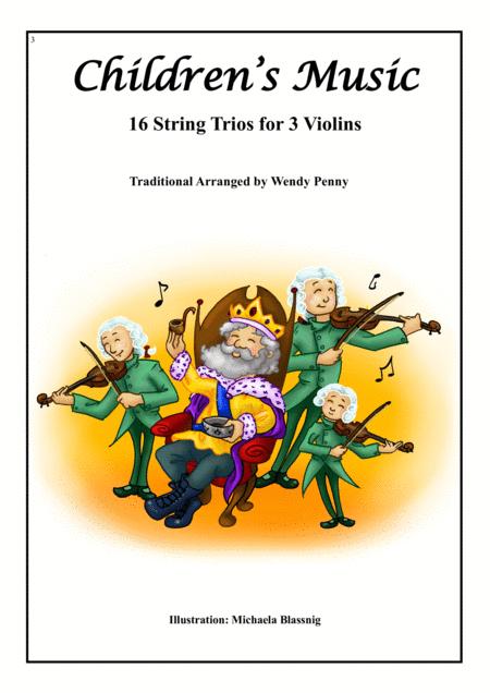 Free Sheet Music Childrens Music 16 String Trios For 3 Violins