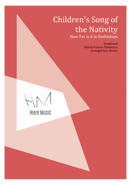 Childrens Song Of The Nativity Sheet Music