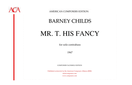 Childs Mrt His Fancy Sheet Music