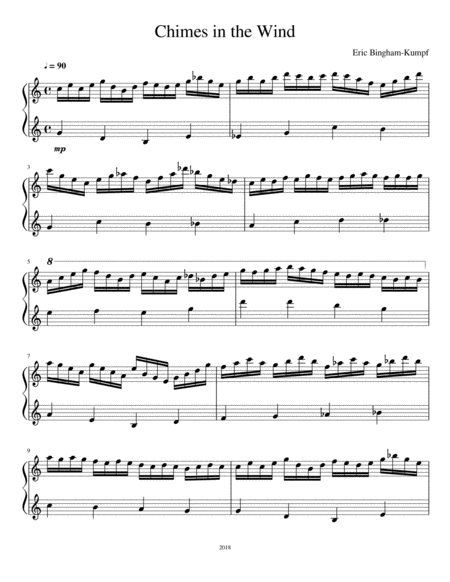 Chimes In The Wind Sheet Music