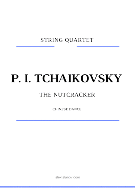 Free Sheet Music Chinese Dance From The Nutcracker