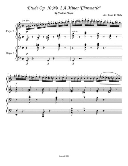 Chopin Etude Op10 No2 Chromatic Etude Sheet Music