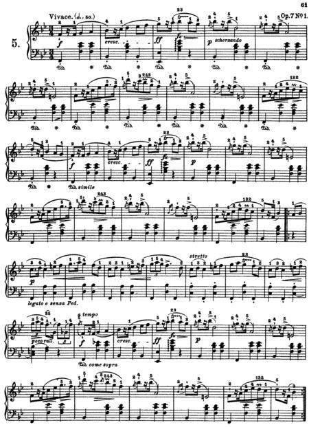 Free Sheet Music Chopin Mazurka Op 7 No 1 To No 5 Full Complete Version