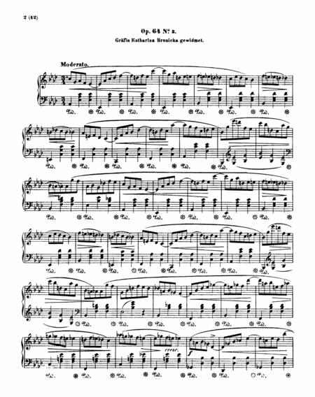 Chopin Waltz Op 64 No 3 In Ab Major Original Complete Version Sheet Music