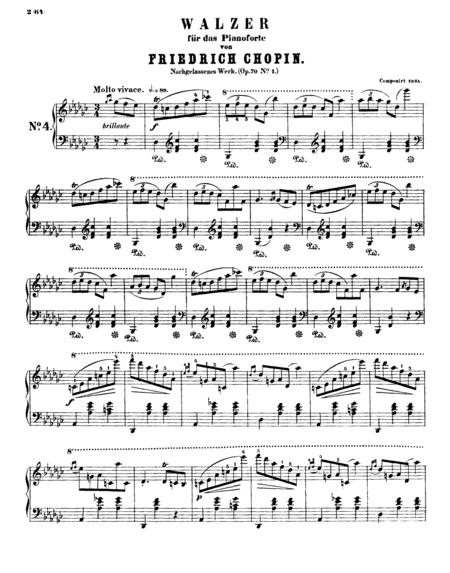 Chopin Waltz Op 70 No 1 To No 3 Full Original Complete Version Sheet Music