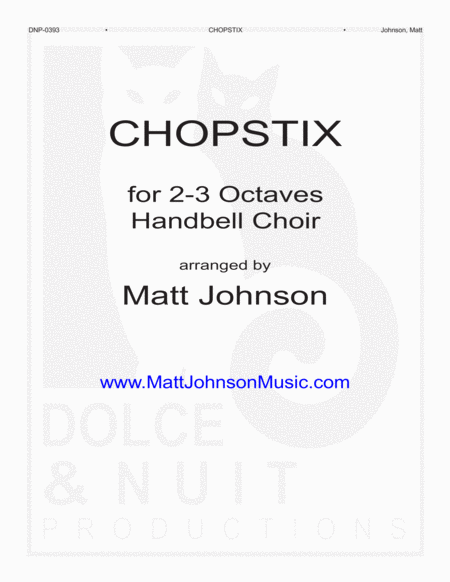 Free Sheet Music Chopstix A Fun Handbell Arrangement