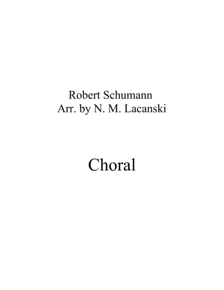 Free Sheet Music Choral