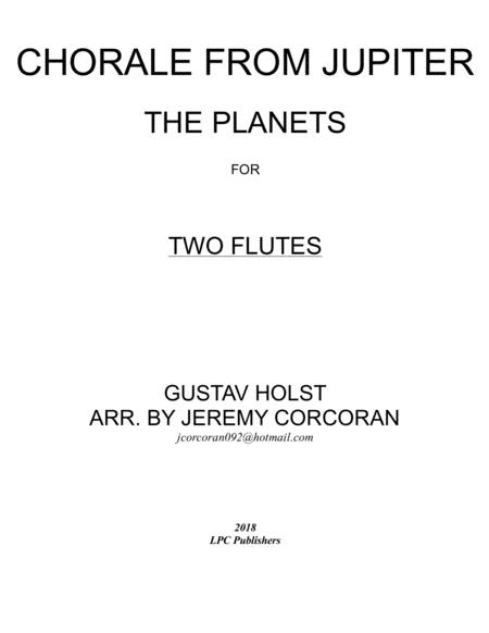 Chorale From Jupiter For Two Flutes Sheet Music