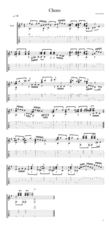 Free Sheet Music Choro