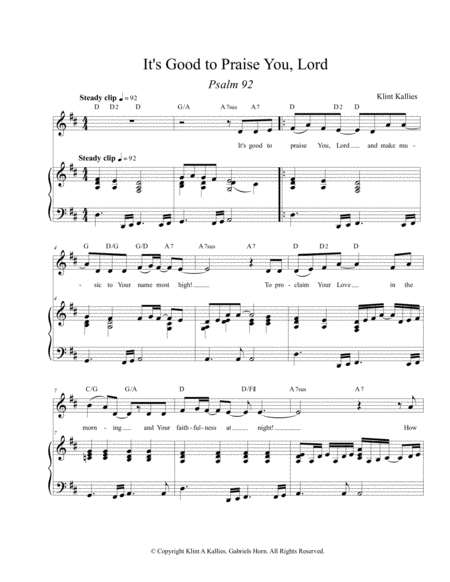 Christ The Lord Is Risen Today Arranged For Piano And Bb Clarinet Sheet Music