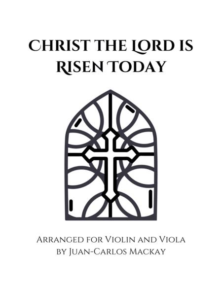 Free Sheet Music Christ The Lord Is Risen Today Violin And Viola