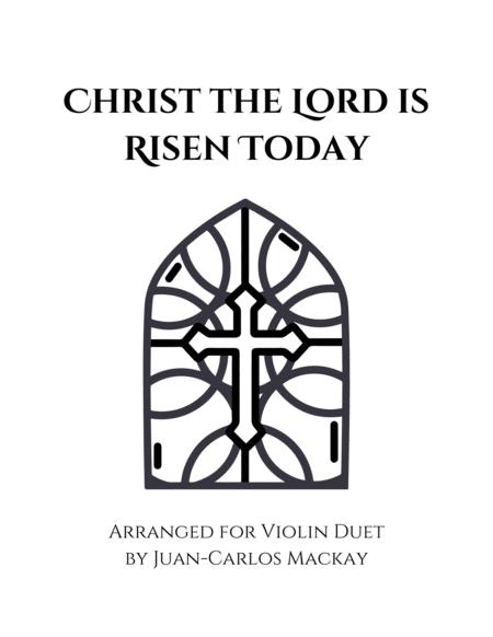 Christ The Lord Is Risen Today Violin Duet Sheet Music