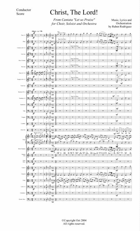 Free Sheet Music Christ The Lord