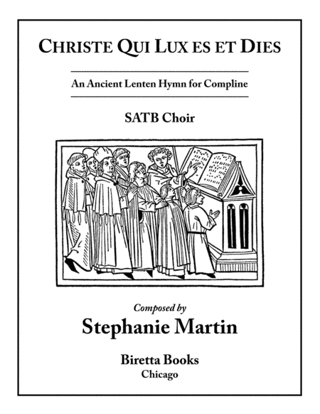 Christe Qui Lux Es Et Dies Satb Sheet Music