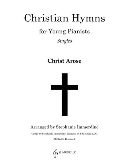 Christian Hymns For Young Pianists Singles Christ Arose Sheet Music