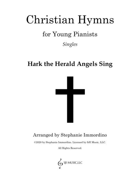 Free Sheet Music Christian Hymns For Young Pianists Singles Hark The Herald Angels Sing