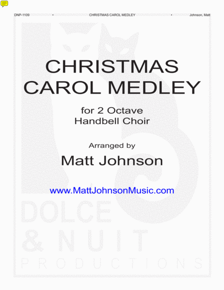 Christmas Carol Medley 2 Octave Handbell Choirs Sheet Music