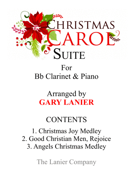 Free Sheet Music Christmas Carol Suite Bb Clarinet And Piano With Score Parts