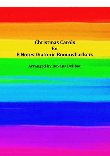 Christmas Carols For 8 Notes Diatonic Boomwhackers Collection Sheet Music