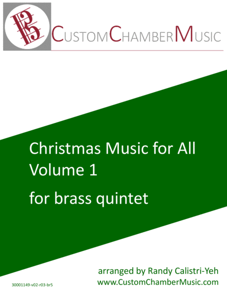 Free Sheet Music Christmas Carols For All Volume 1 For Brass Quintet