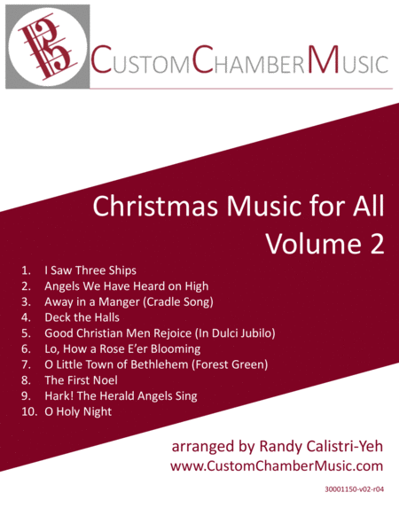 Free Sheet Music Christmas Carols For All Volume 2