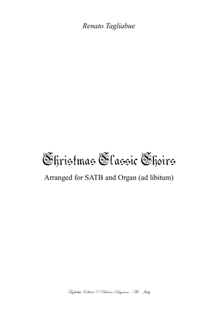 Free Sheet Music Christmas Classic Choirs For Satb And Organ Ad Libitum Look At The Content Of The Collection Inside