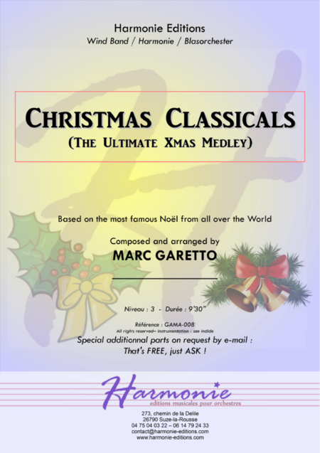 Christmas Classicals The Ultimate Xmas Medley For Concert Band Sheet Music