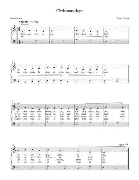 Christmas Days Sheet Music