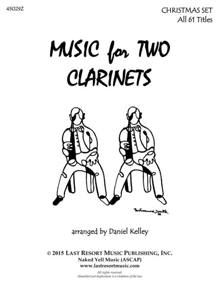 Christmas Duets For Clarinet Complete Set Music For Two Clarinets Sheet Music